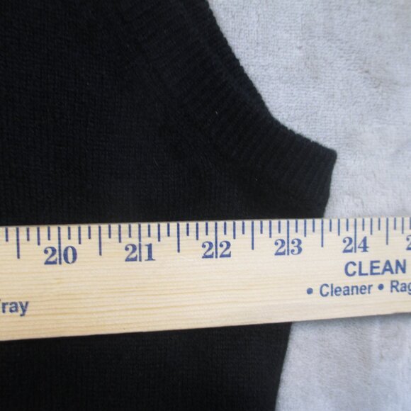 Joseph & Lyman 100% Pure Cashmere Black Sweater Vest Mens XL Quiet Luxury - Picture 4 of 5